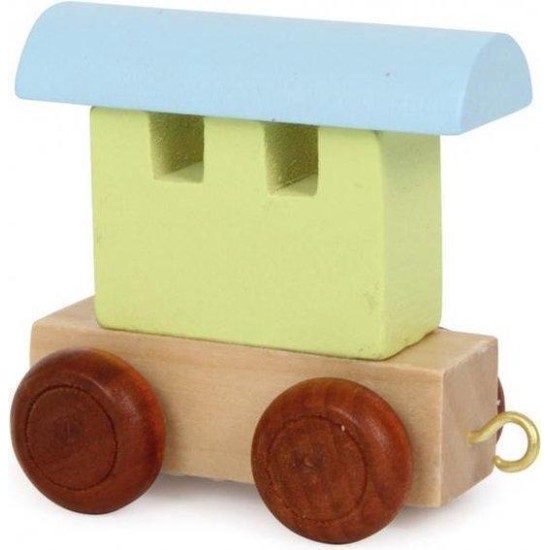 Small Foot - Houten Lettertrein Wagon Gekleurd