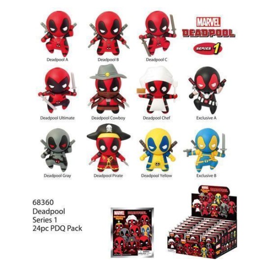 Deadpool Pvc Bag Clips Series 1