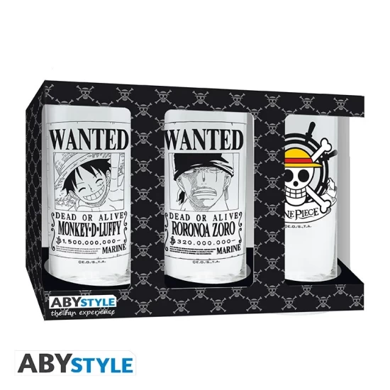 One Piece - 3 Glass Set X2 One Piece - 3 Glass Set X2