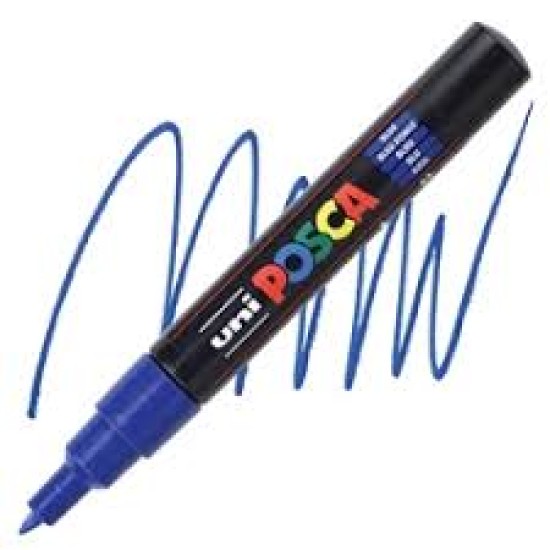 Posca Verfmarker (Conisch) Extra Fijn: Donkerblauw