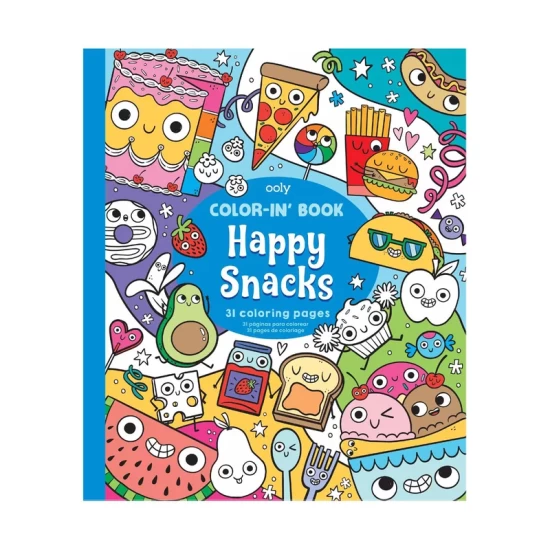 Ooly – Color-In Book: Happy Snacks Ooly – Color-In Book: Happy Snacks