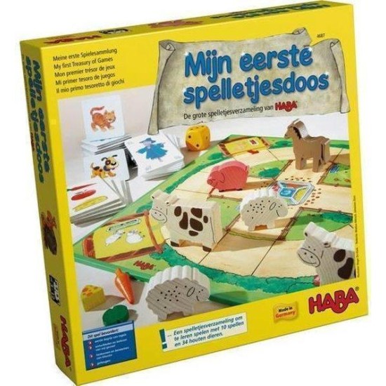 Mijn Eerste Spelletjesdoos - De Grote Spelletjesverzameling Van Haba Mijn Eerste Spelletjesdoos - De Grote Spelletjesverzameling Van Haba