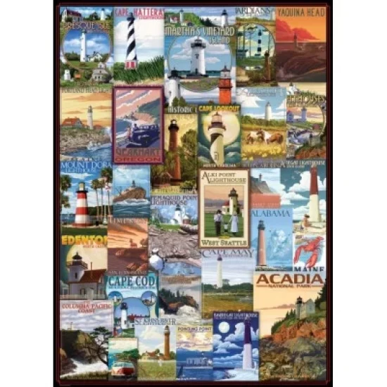 Lighthouses Vintage Posters (1000)
