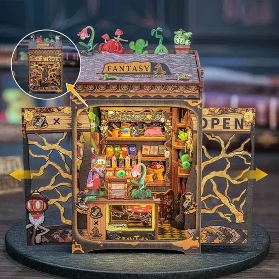 Cutebee 3D Booknook Fantasy Plant Shop Cwga203 115X10X17Cm Cutebee 3D Booknook Fantasy Plant Shop Cwga203 115X10X17Cm