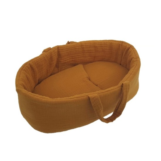 Poppendraagmand Ochre Mousseline