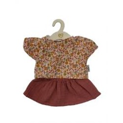 Poppenrok En -Shirt Blush Happy Flower Poppenrok En -Shirt Blush Happy Flower