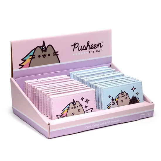 Pusheen De Kat Stoffen Rfid-Bescherming Kaarthouder