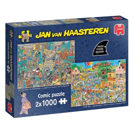 De Muziekwinkel En Vakantiekriebels – Jan Van Haasteren (2×1000)