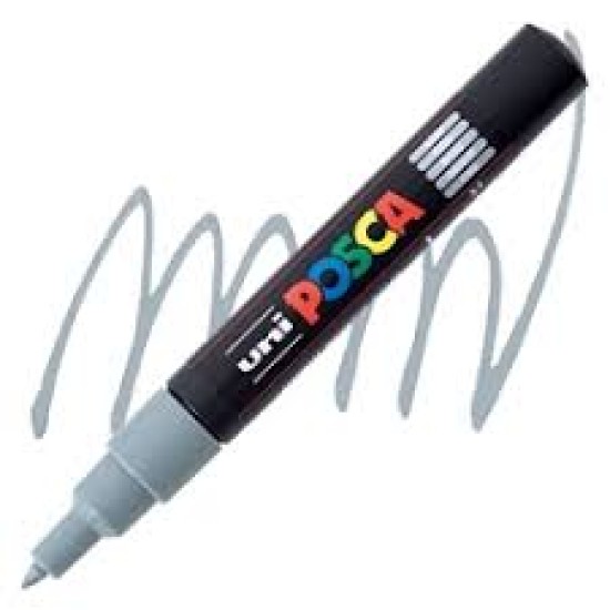 Posca Verfmarker (Conisch) Extra Fijn: Grijs