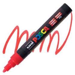 Posca Verfmarker (Conisch) Medium: Fluo Rood Posca Verfmarker (Conisch) Medium: Fluo Rood