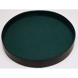 Dobbelpiste Rond Zwart Vinyl M.vilt 26Cm Dobbelpiste Rond Zwart Vinyl M.vilt 26Cm