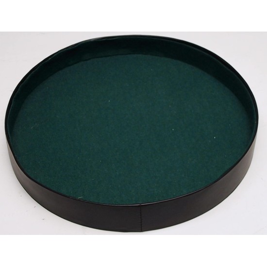 Dobbelpiste Rond Zwart Vinyl M.vilt 26Cm