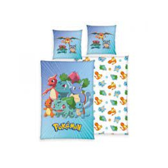 Pokemon Duvet Set Group B 135 X 200 Cm / 80 X 80 Cm