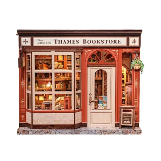 Cutebee 3D Diy Huisje Thames Bookstore Cwgb405 22143177Cm