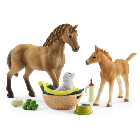 Schleich Horse Club Horse Club Sarahs Zorg Voor Jonge Dieren