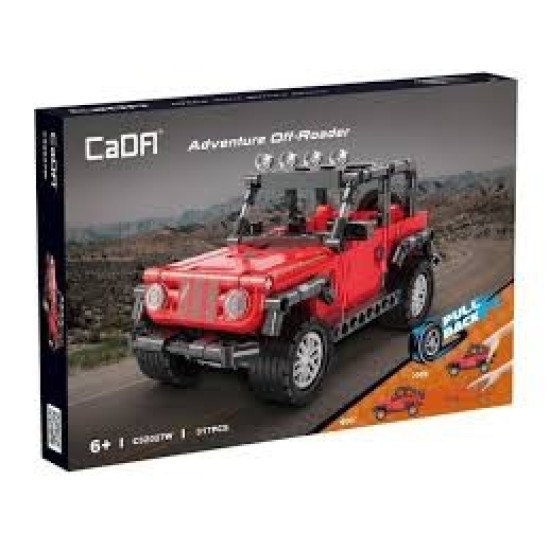 Pull Back Series - Adventure Off-Roader 317 Pieces Scale 1:18 Size L20 X W9 X H10 Cm