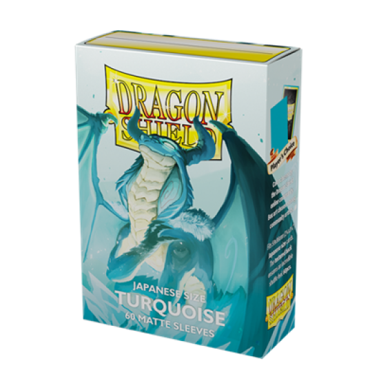 Dragon Shield Japanese Size Matte Sleeves Turquoise 'Yadolom' (60 Sleeves)