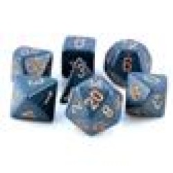 Dice Set Opa Poly Dust Blue/Copper (7) Dice Set Opa Poly Dust Blue/Copper (7)