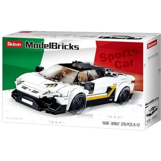 Sluban Italiaanse Supercar Wit