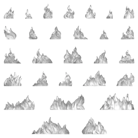 Small Fire Flames 1:48-1:35 Small Fire Flames 1:48-1:35