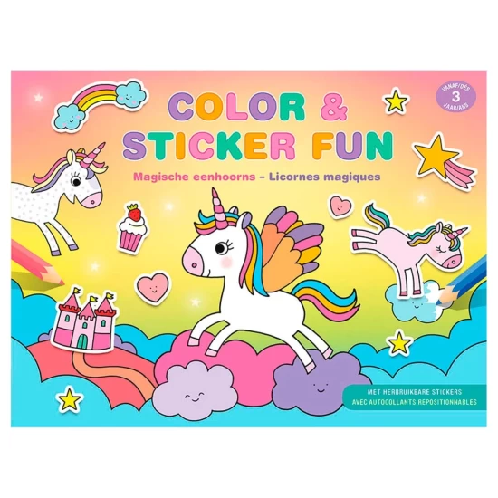 Color And Sticker Fun Magische Eenhoorns Color And Sticker Fun Magische Eenhoorns