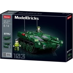 Nieuw - Modelbricks-Strv103 Main Battle Tank 692Pcs Nieuw - Modelbricks-Strv103 Main Battle Tank 692Pcs