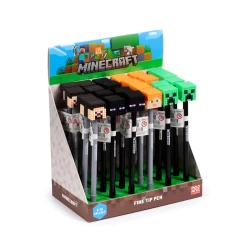 Minecraft Fijnschrijver Pen Siliconen Top (Alex/Steve/Creeper/Enderman) Minecraft Fijnschrijver Pen Siliconen Top (Alex/Steve/Creeper/Enderman)