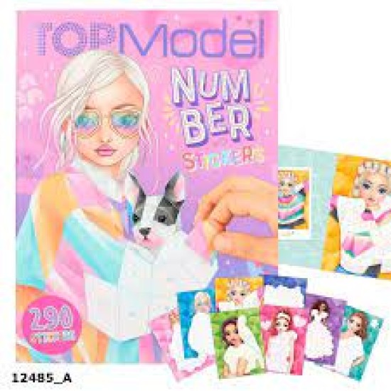 Topmodel Nummer Stickers Fantasy