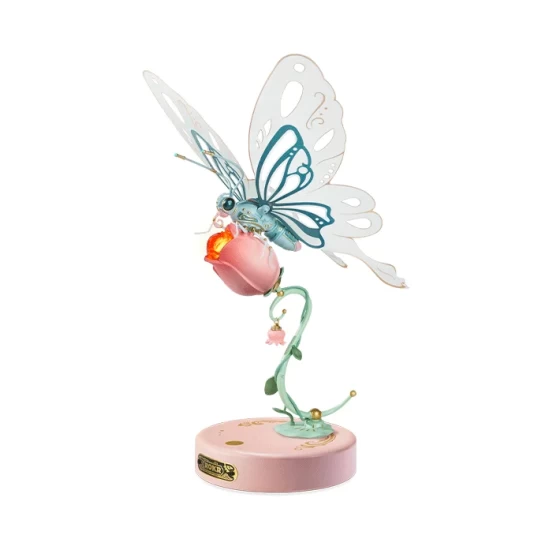 Robotime 3D Diy Kunststof Bouwpakket Vlinder/ Butterfly Pink Mi05P 155145X23Cm Robotime 3D Diy Kunststof Bouwpakket Vlinder/ Butterfly Pink Mi05P 155145X23Cm