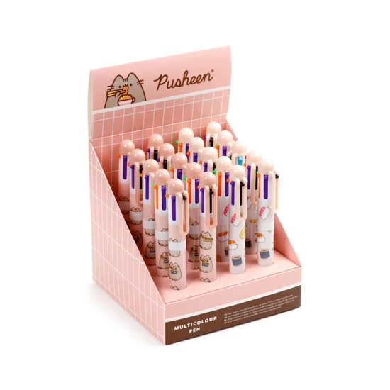 Pusheen De Kat Sushi Club Meer Kleuren Pen (6 Kleuren)