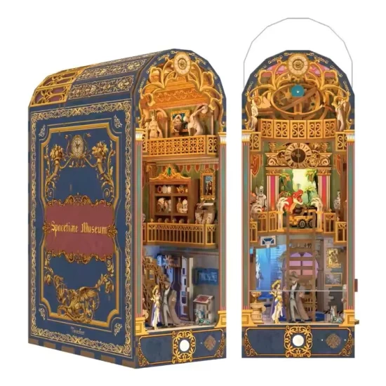 Tonecheer Diy Book Nook Spacetime Museum Bookend Tq133 27X20X102Cm