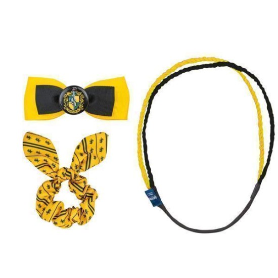 Harry Potter: Hufflepuff Trendy Scrunchy Bunny Ear Clip Headband Set