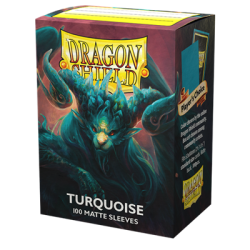 Dragon Shield Standard Size Matte Sleeves Turquoise 'Atebeck' (100 Sleeves)