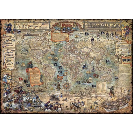 Puzzel Pirate World 2000 Heye 29847 Puzzel Pirate World 2000 Heye 29847
