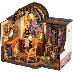 Robotime Diy Huisje The Magic Study Met Led Verlichting Dg166 21X13X19Cm