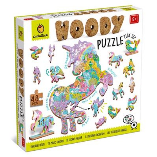 Woody Puzzel - Eenhoorn