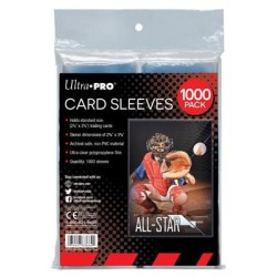 Upper Deck - Clear Card Sleeves For Standard Size Trading Cards - 2.5 X 3.5 (1000 Count Retail Pack) Upper Deck - Clear Card Sleeves For Standard Size Trading Cards - 2.5 X 3.5 (1000 Count Retail Pack)