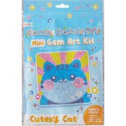 Ooly - Razzle Dazzle Mini Gem Art Kit - Cutesy Cat